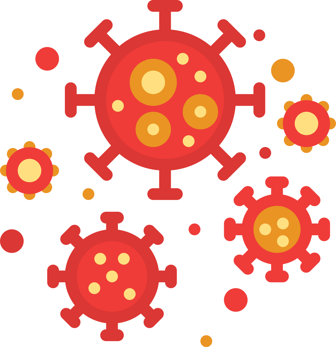 Coronavirus or Covid-19 Virus Icon. Medical Graphic Symbol.